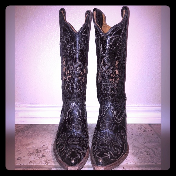 Corral Shoes - Corral Vintage Lizard Inlay Boot C2108